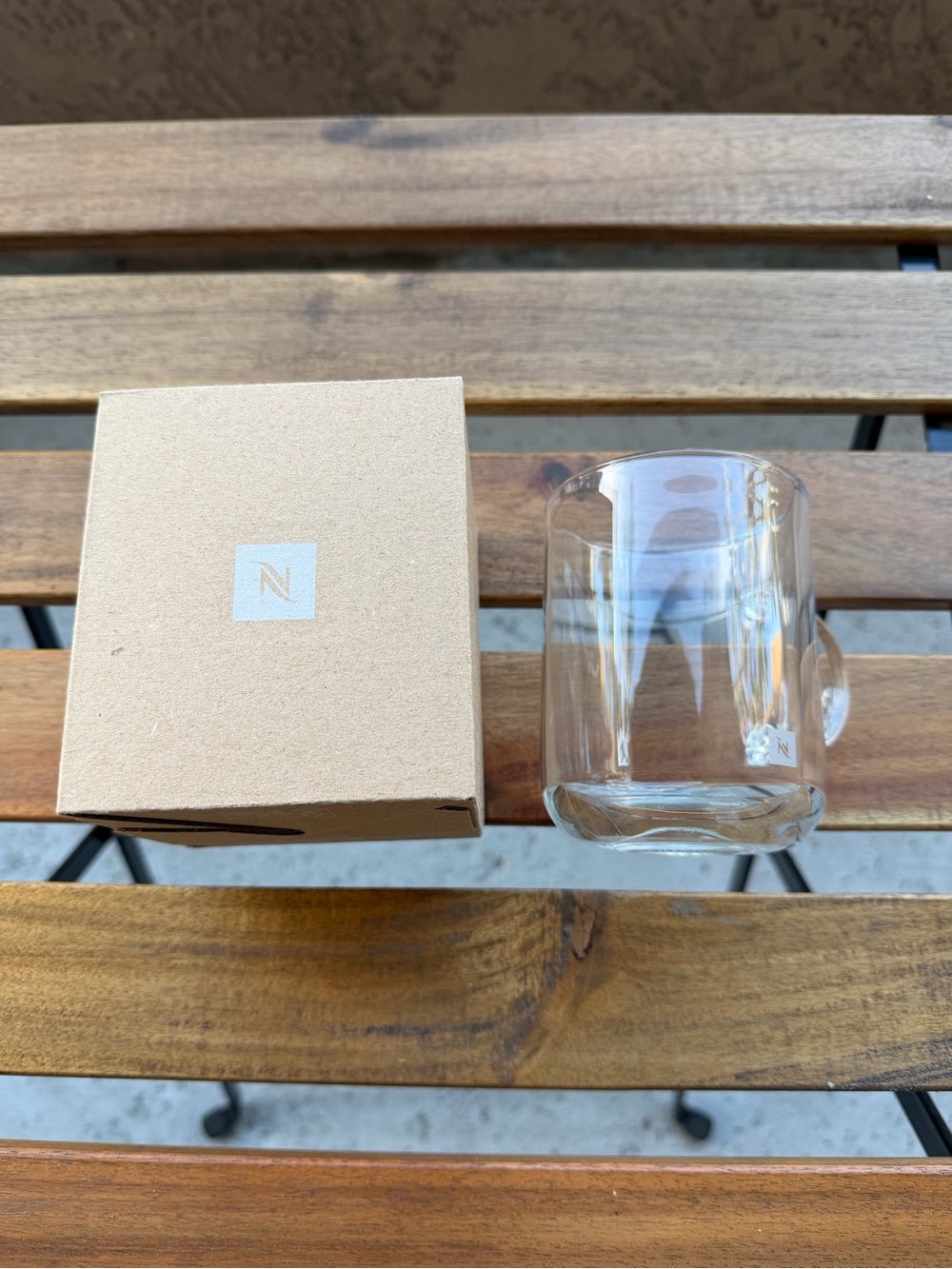 Nespresso clear mug